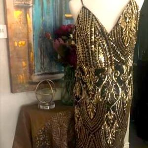 Prom, adult prom sequin long gown fashion Nova 1X